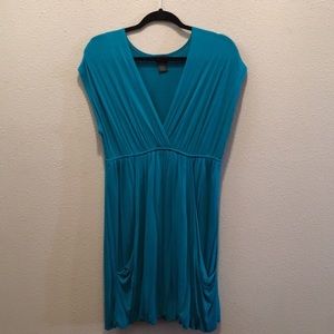 Turquoise Dress with packets